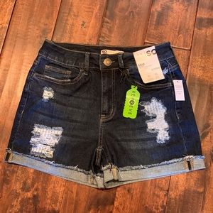 NWT - SO dark jean denim shorts high rise size 9/29W